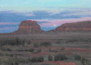 Moonrise-Fajada Butte 11x14.JPG (201262 bytes)